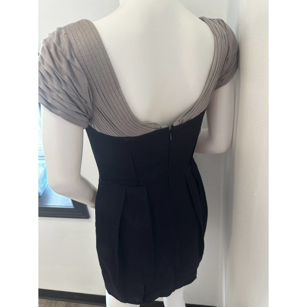 BCBG Womens Runway Dress Blue Gray Dress Size 6 NWT $418 - Picture 13 of 15